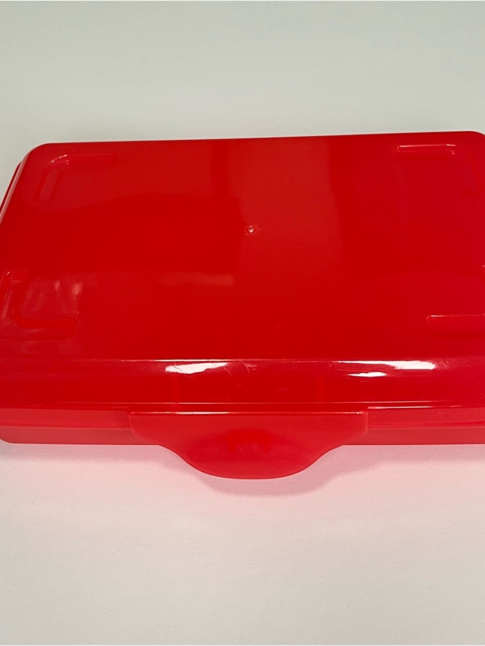 Red Plastic Storage Case